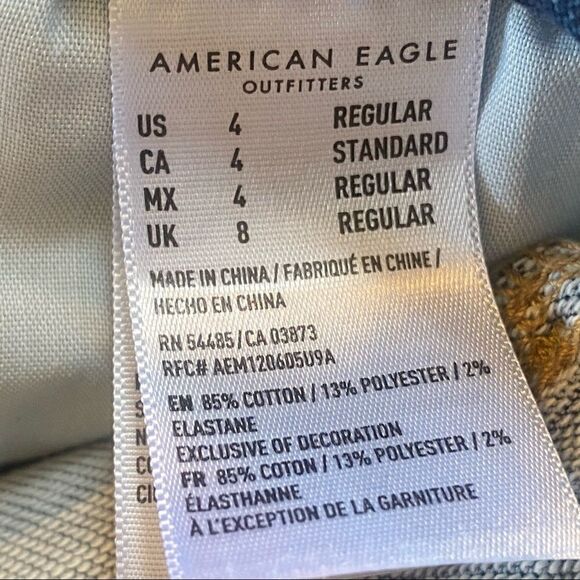 American Eagle Distressed Next Level Stretch High Rise Jeggings - Picture 3 of 11